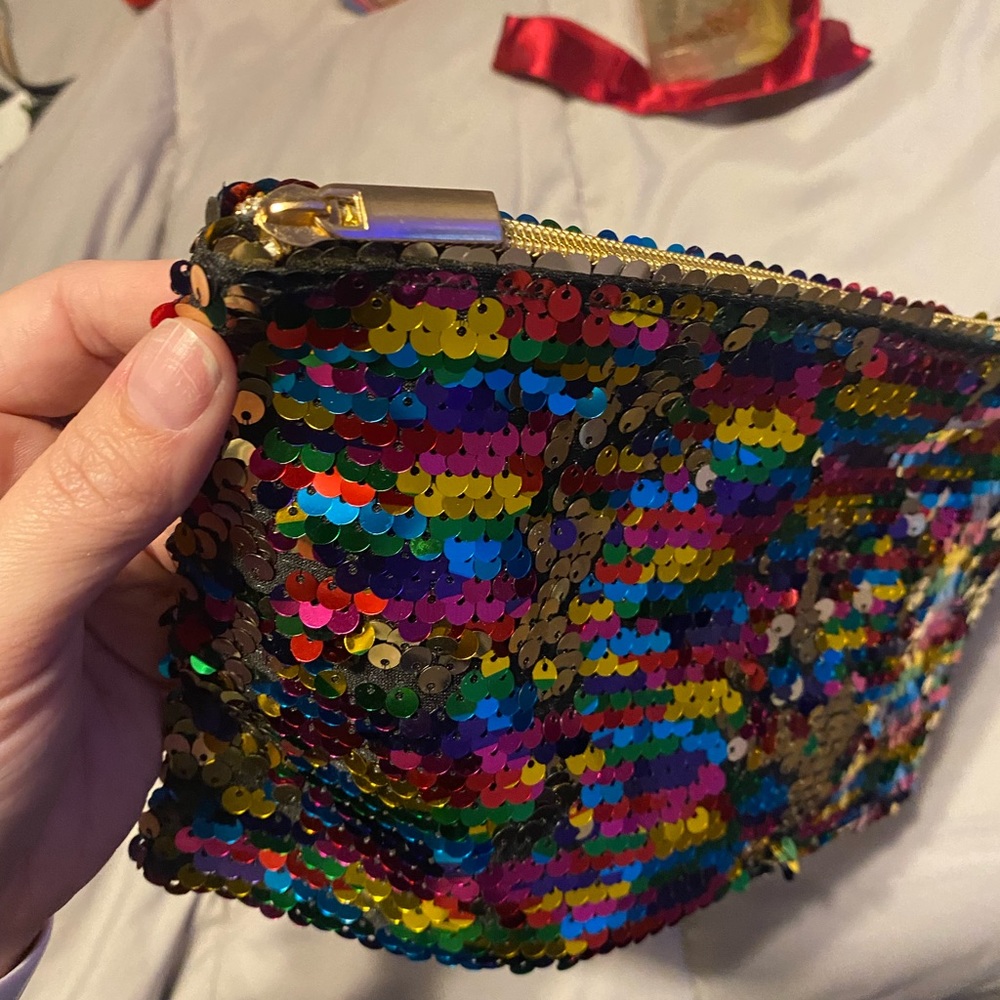 Small sequin multicolor bag